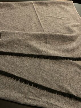 Pendleton Grey Wool Wrap / Shawl 24 X 76 Inches. Made In Italy